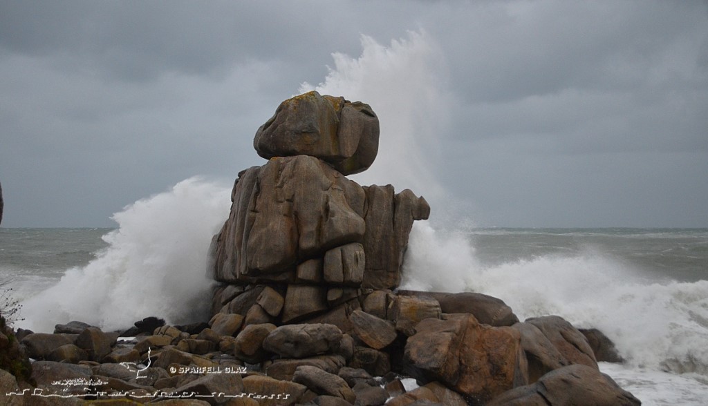 coup de vent sur les côtes du Léon (Bretagne)