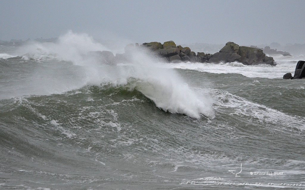 coup de vent sur les côtes du Léon (Bretagne)