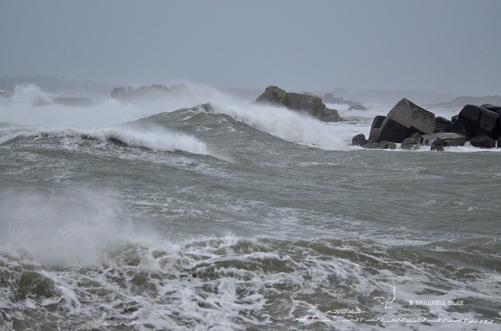 coup de vent sur les côtes du Léon (Bretagne)