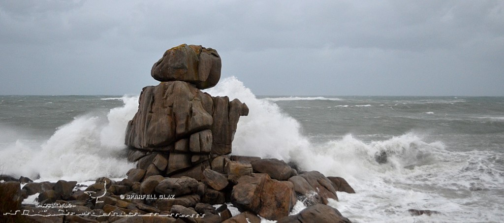 coup de vent sur les côtes du Léon (Bretagne)