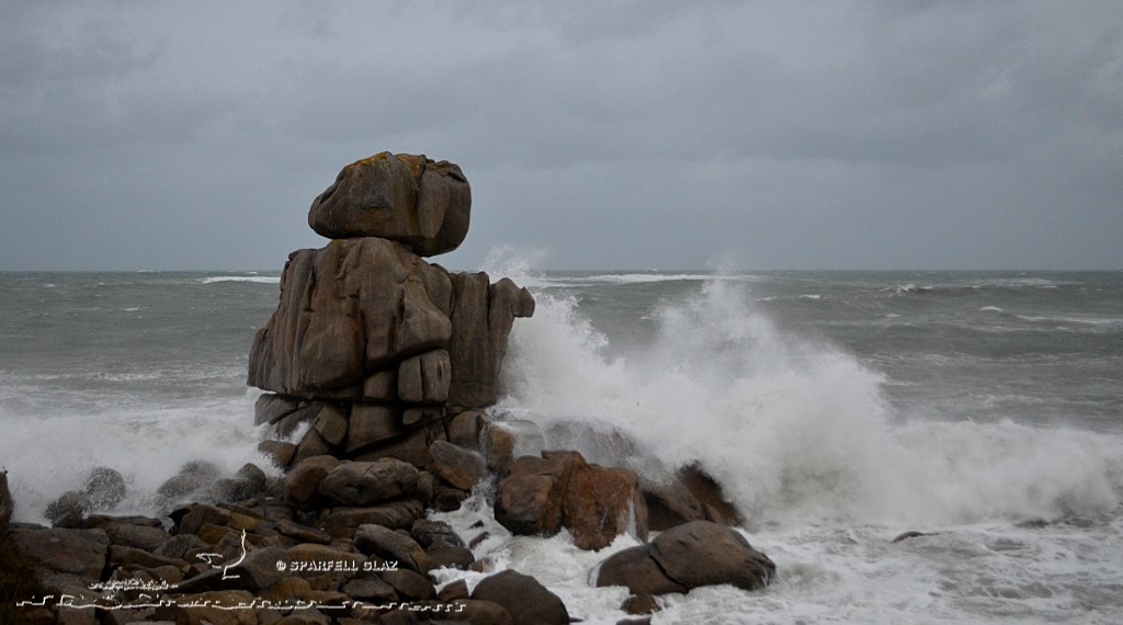 coup de vent sur les côtes du Léon (Bretagne)