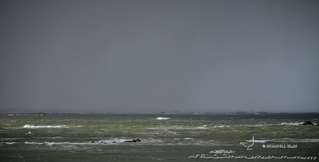 mauvais temps sur les côtes du Léon (Bretagne)
