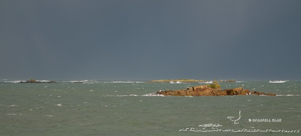 mauvais temps sur les côtes du Léon (Bretagne)