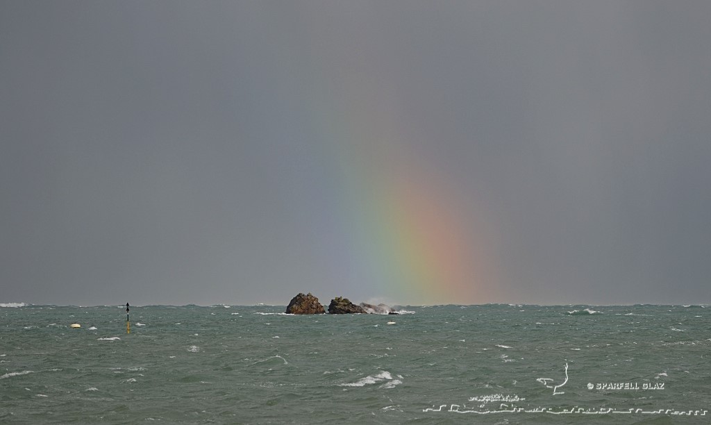 mauvais temps sur les côtes du Léon (Bretagne)
