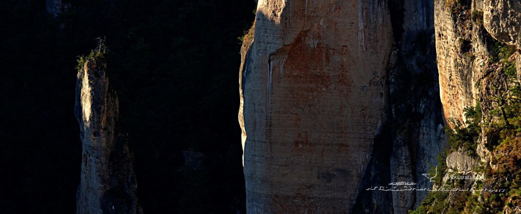 falaises de calcaire dans les Gorges du Tarn