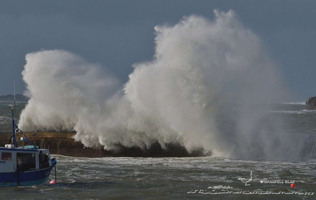 tempête sur le Léon (Bretagne)