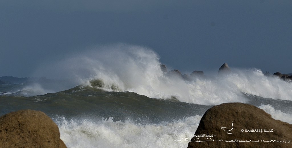 tempête sur le Léon (Bretagne)